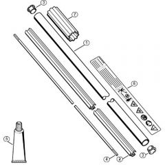 Genuine Stihl FC83 / K - Drive tube assembly