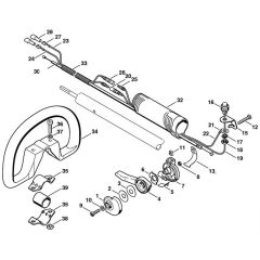 Stihl FR135 - Handle - Parts Diagram