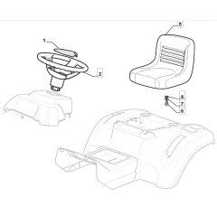 Freedom 38e_SD - 2021 - 2T0660483/M21 - Mountfield Ride On Mower Seat Diagram