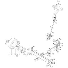 Freedom 38e_SD - 2021 - 2T0660483/M21 - Mountfield Ride On Mower Steering Diagram