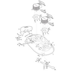 Freedom 38e_SD - 2022 - 2T0660483/M22 - Mountfield Ride On Mower 98cm Deck Diagram