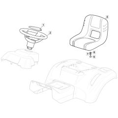 Freedom 38e_SD - 2022 - 2T0660483/M22 - Mountfield Ride On Mower Seat Diagram