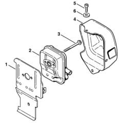 Stihl FS25-4 - Muffler - Parts Diagram