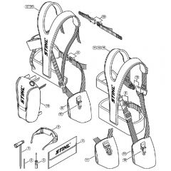 Genuine Stihl FS410 C-EM / R - Tools, Full harness