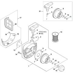 Stihl FS460 - Rewind Starter - Parts Diagram