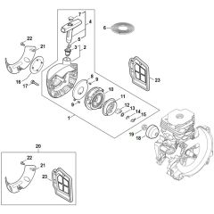 Stihl FS561.0 C-EM - Rewind Starter - Parts Diagram