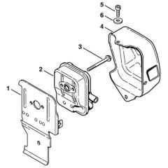 Stihl FS65.4 - Muffler - Parts Diagram