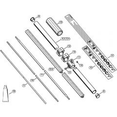 Genuine Stihl FS80 R / Z - Drive tube assembly FS 80, 80 R, 85, 85 R, 85 RX