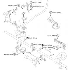 Genuine Stihl FSA130 R / K - Tightening torques