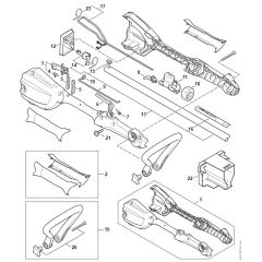 Stihl FSA56 - Handle Housing - Parts Diagram