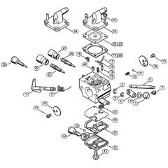 Genuine Stihl FT250 / K - Carburetor C1Q-S162, C1Q-S83