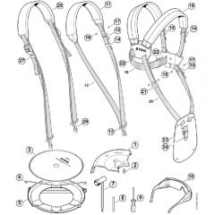 Genuine Stihl FT250 / P - Deflector, Full harness