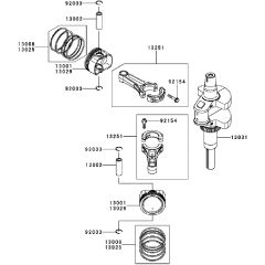 Countax Fx730V Es04 Fx730V Fs04 - 02 Piston Crankshaft