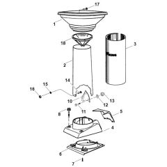 Viking GB 370 - Funnel - Parts Diagram