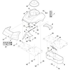 Viking GB 460 - Housing - Parts Diagram