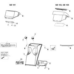 Viking GE 103 - Funnel - Parts Diagram