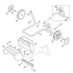 Genuine Stihl GH370 S / D - Wheel carrier