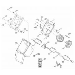 Genuine Stihl GHE105.0 / B - Housing, Electric Motor