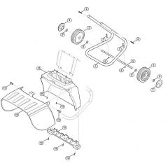 Genuine Stihl GHE105.0 / C - Wheel Carrier