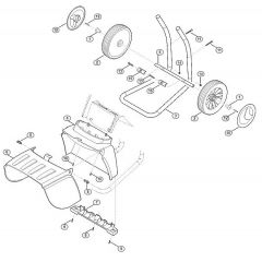 Genuine Stihl GHE355.0 / D - Wheel Carrier