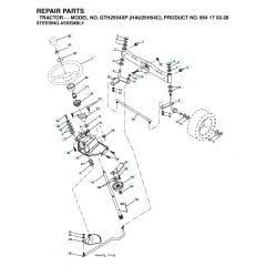 Husqvarna Gth2554 Xp - Steering