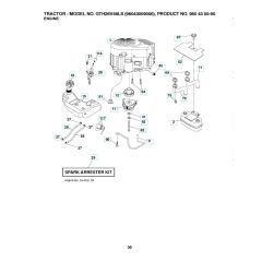 Husqvarna Gth26V48Ls - Engine