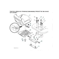 Husqvarna Gth26V48Ls - Seat