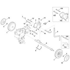 Viking HB445.0 - Chassis - Parts Diagram