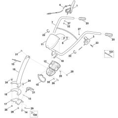 Viking HB445.0 - Handle - Parts Diagram