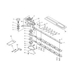 Gear Case, Cutter, Tools (S/N 200000 to 35501400)