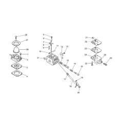 Carburettor (S/N 035001 to 154914)