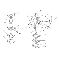 Carburettor (S/N 005910 and after)