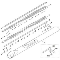 Viking HE615 - Cutter Bar - Parts Diagram