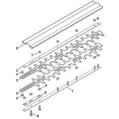 Viking HEL600 - Cutter Bar - Parts Diagram