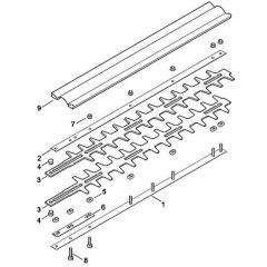 Viking HG100 - Cutter Bar - Parts Diagram