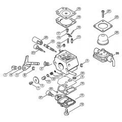 Genuine Stihl HL45 / K - Carburetor C1Q-S66 (36.2002)