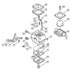 Genuine Stihl HL45 / L - Carburettor C1Q-S58 (27.2001)