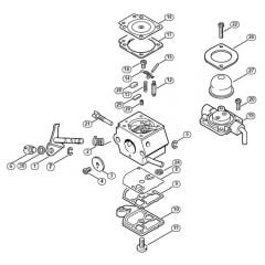 Genuine Stihl HL45 / N - Carburetor C1Q-S44 (27.2001)