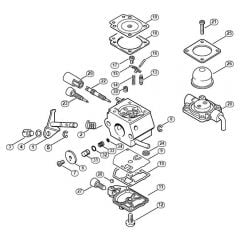 Genuine Stihl HL75 / G - Carburetor C1Q-S63 (15.2003)