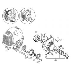 Genuine Stihl HL90 K / F - Clutch, Fan housing