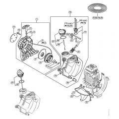 Genuine Stihl HL95 K / C - Rewind Starter, Fuel Tank