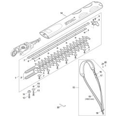 Stihl HLA66 - Cutter Bar - Parts Diagram