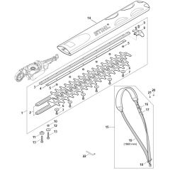 Stihl HLA86 - Cutter Bar - Parts Diagram