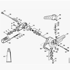Genuine Stihl HL-KM 135 / B - Angle drive, adjustable thru 135°