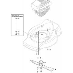 HP185 - 2015-2019 - 299164623/SF - Mountfield Rotary Mower Blade Diagram