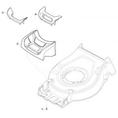 HP185 - 2019-2022 - 2L0481023/MC - Mountfield Rotary Mower Mask Diagram