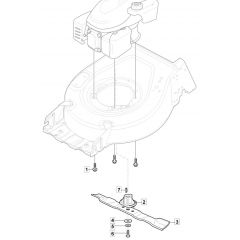 HP185 - 2022 - 2L0481043/MC - Mountfield Rotary Mower Blade Diagram