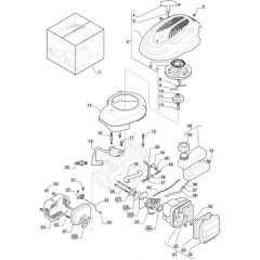 HP185 - 2022 - 2L0481043/MC - Mountfield Rotary Mower Engine Diagram