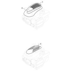 HP185 - 2022 - 2L0481043/MC - Mountfield Rotary Mower Engine Cover Diagram