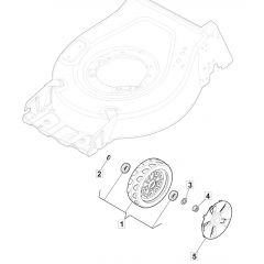 HP185 - 2022 - 2L0481043/MC - Mountfield Rotary Mower Wheels Diagram